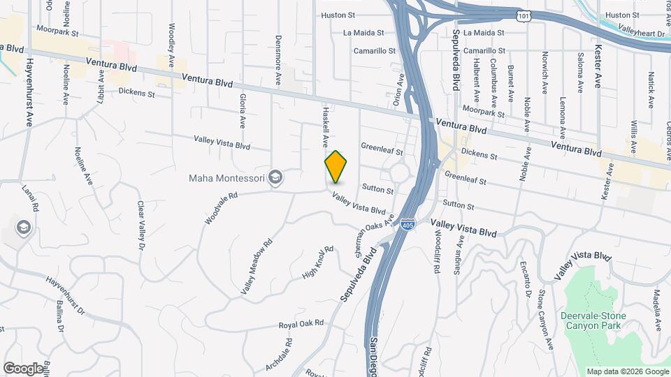 15547 Valley Vista Blvd Map and Location Details