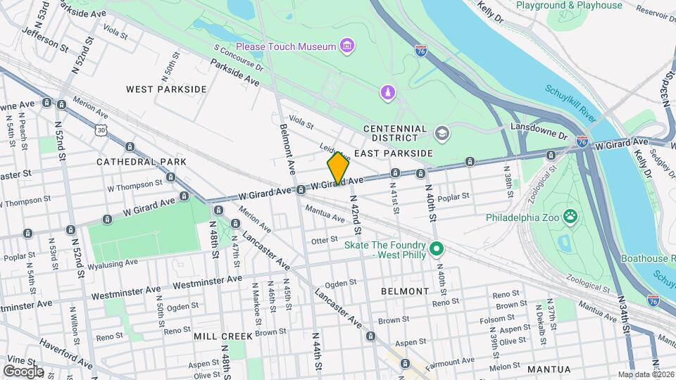 4224 W Girard Ave Map and Location Details