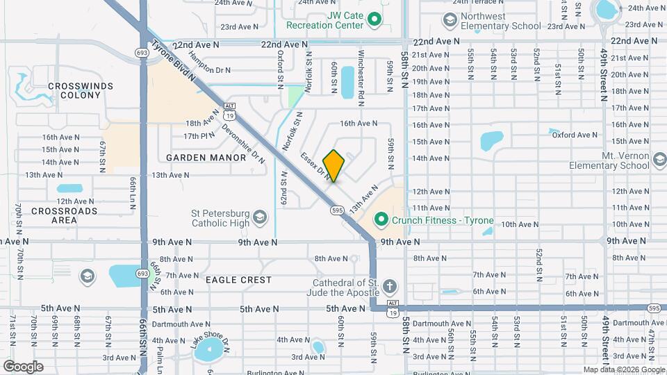 1230 Essex Dr N Map and Location Details