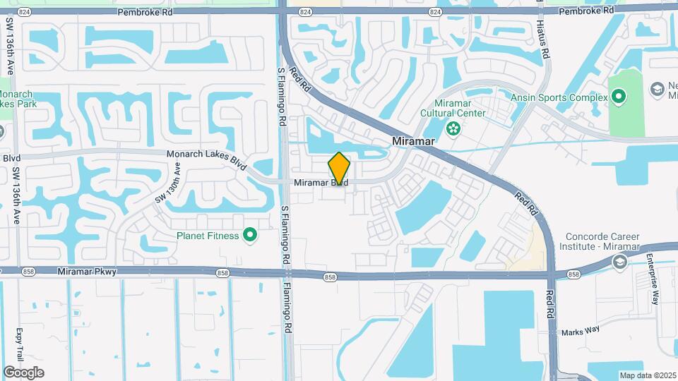 12162 SW 25th Ct Map and Location Details