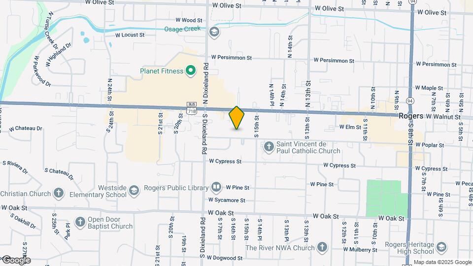 1603 W Poplar St Map and Location Details