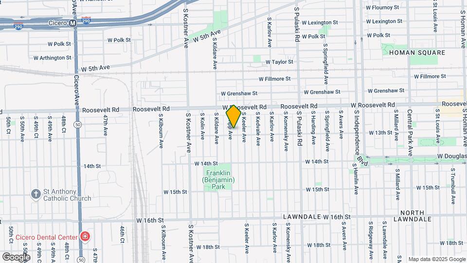 1253 S Tripp Ave Map and Location Details