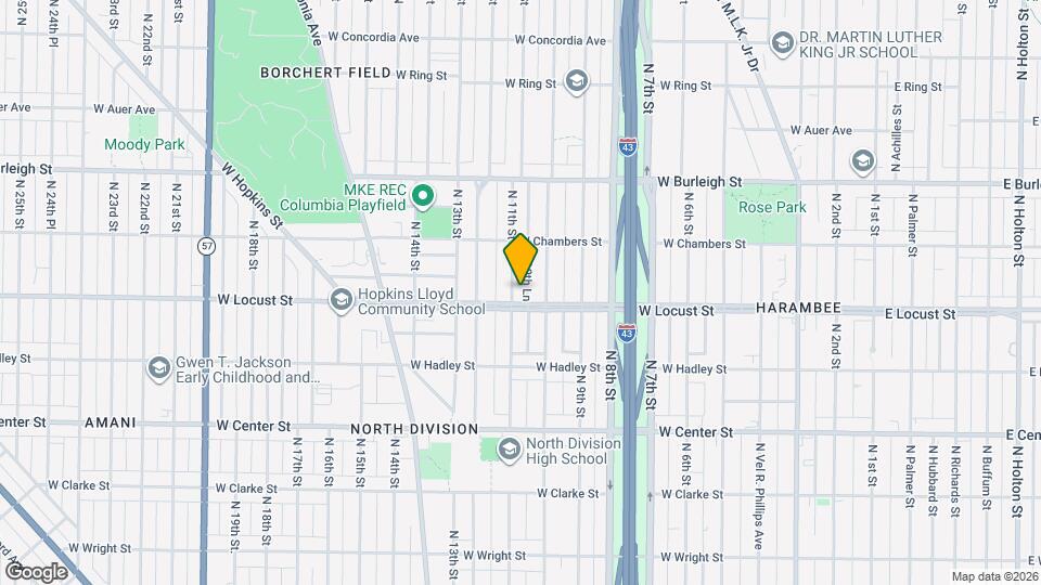 2912 N 11th St, Unit 2912 Map and Location Details