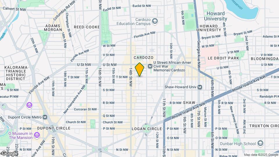 1320 T St NW Map and Location Details