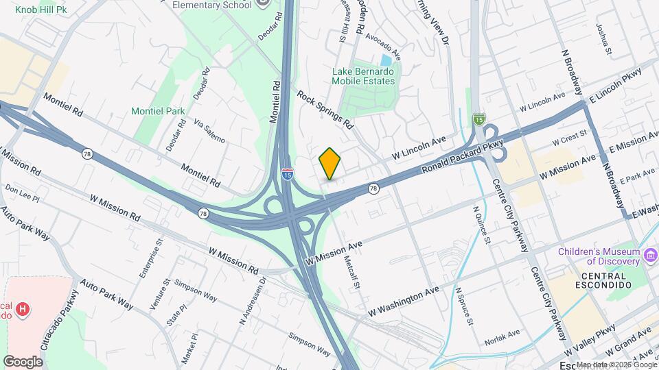 1039 W Lincoln Ave Map and Location Details