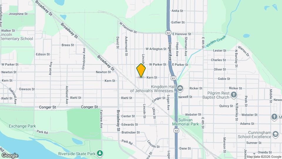 307 Kern St Map and Location Details