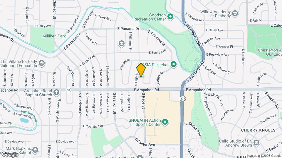 6631 S Race Cir W Map and Location Details