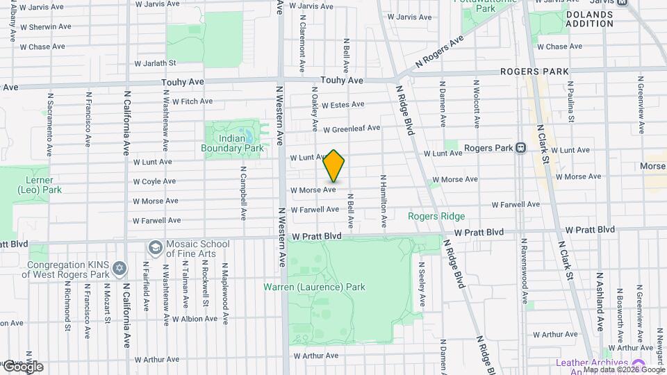 2248 W Morse Ave Map and Location Details