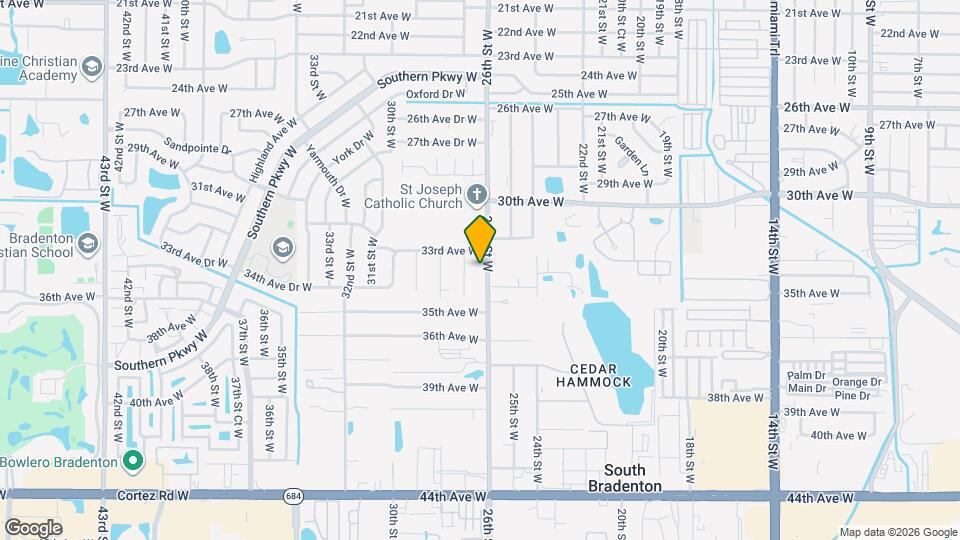 3316 26th St W Map and Location Details