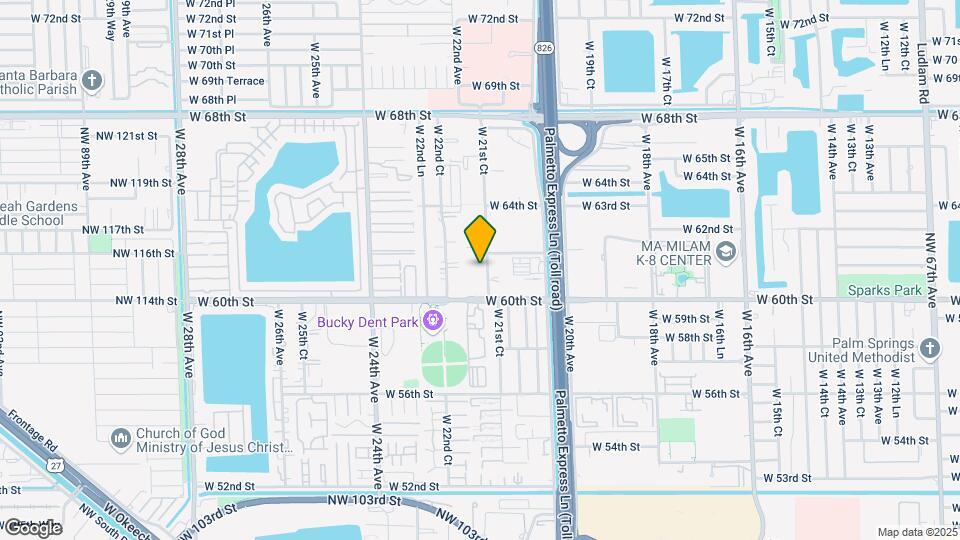 6060 W 21st Ct-Unit -208 Map and Location Details