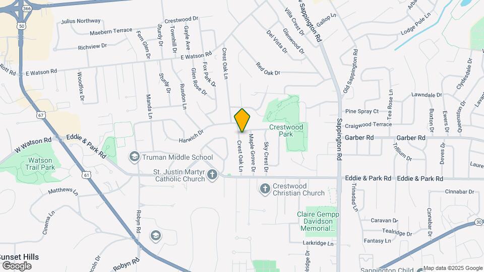 9040 Crest Oak Ln Map and Location Details