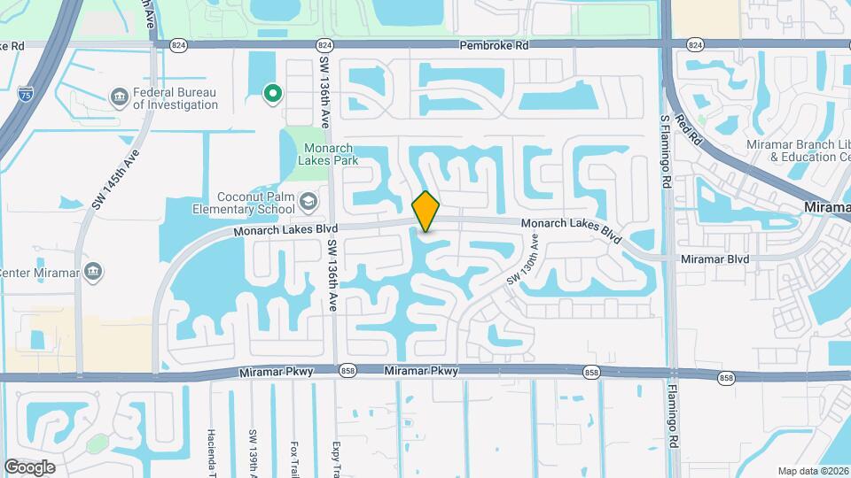 13236 SW 26th St Mapa y Detalles de la Ubicación