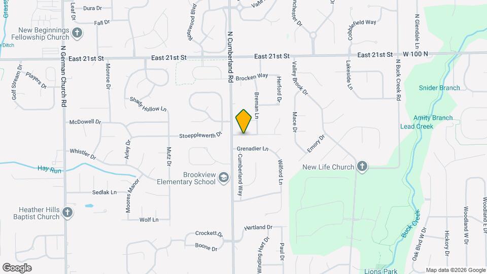 11729 Serenity Ln Mapa y Detalles de la Ubicación