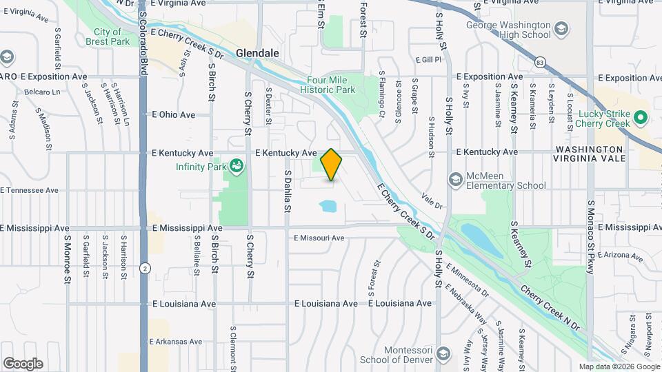 4850 E Kentucky Ave Map and Location Details