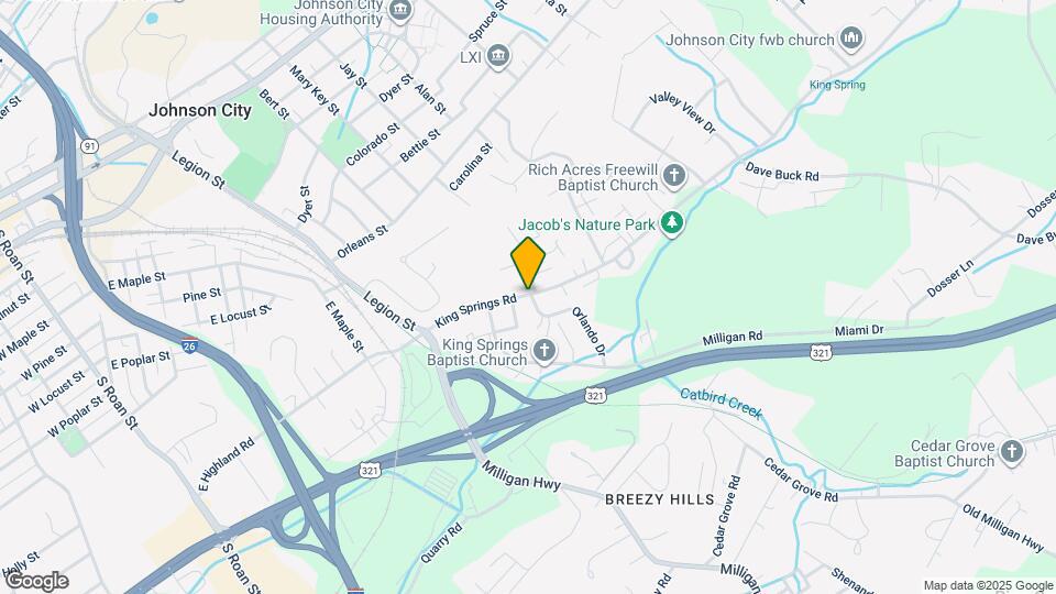 1002 King Springs Rd Map and Location Details