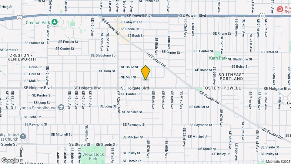 4423-4439 SE 57th Ave Mapa y Detalles de la Ubicación