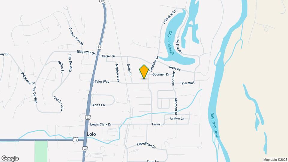 216 Tyler Way Map and Location Details