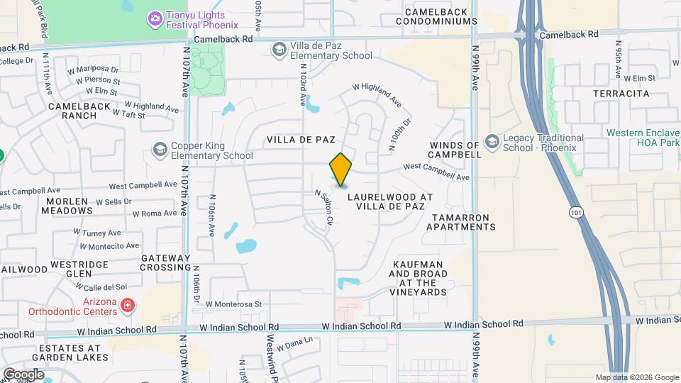 4427 N 102nd Dr Map and Location Details