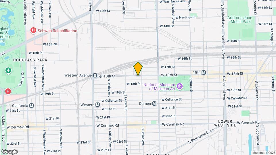 2113 W 18th St, Unit 1F Map and Location Details