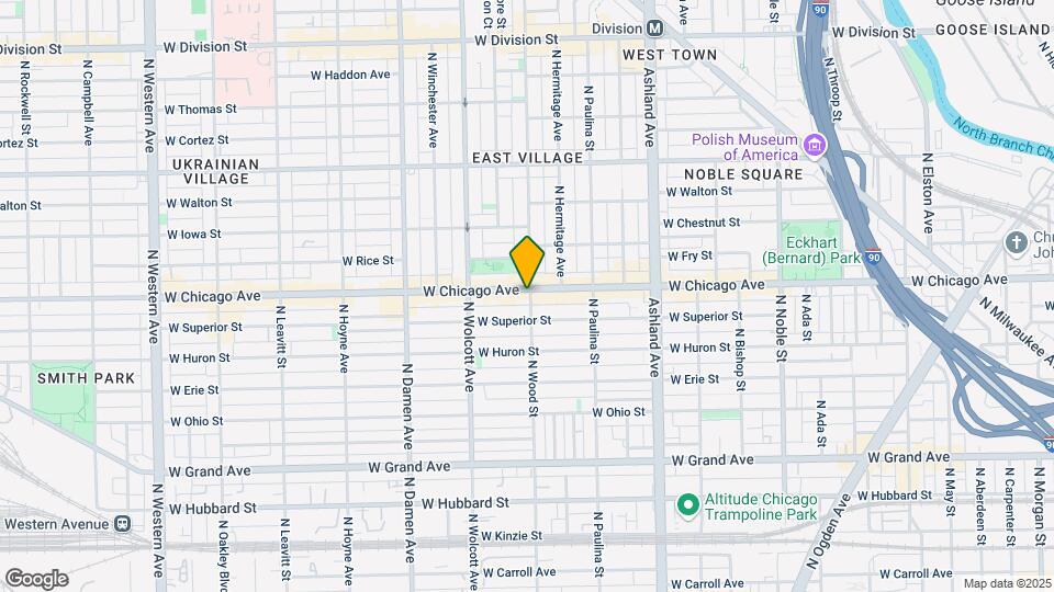 1801 W Chicago Ave Map and Location Details