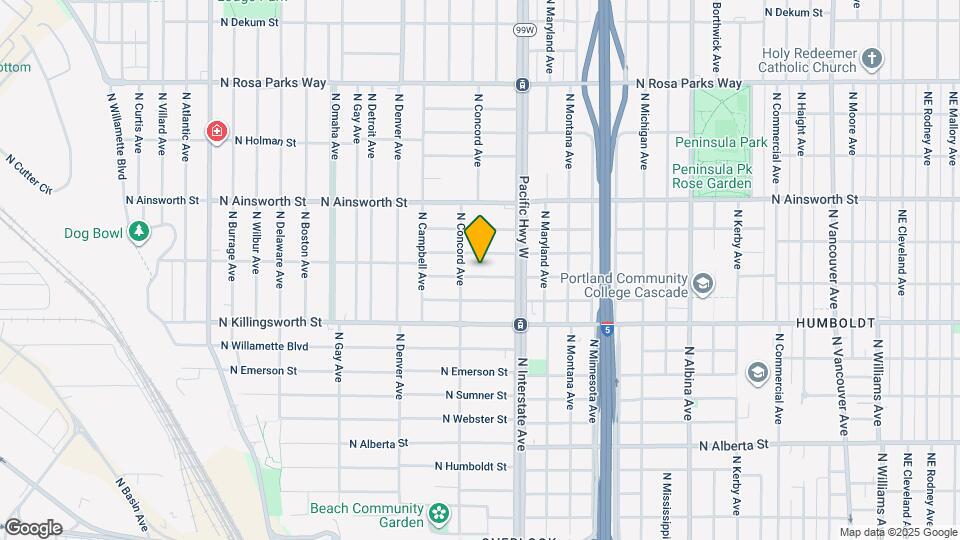 1625 N Jessup St Map and Location Details