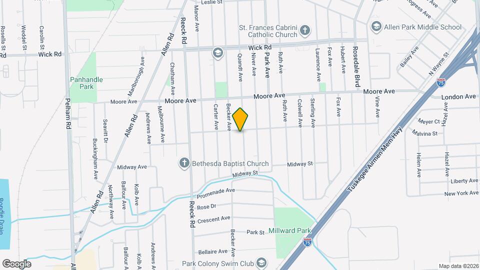 9814 Quandt Ave Mapa y Detalles de la Ubicación