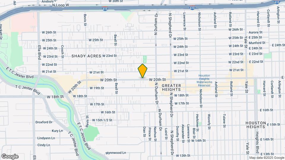 854 W 20th St Map and Location Details