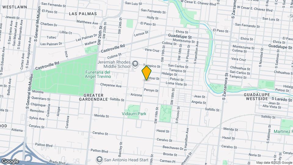 3537 S Laredo St Mapa y Detalles de la Ubicación