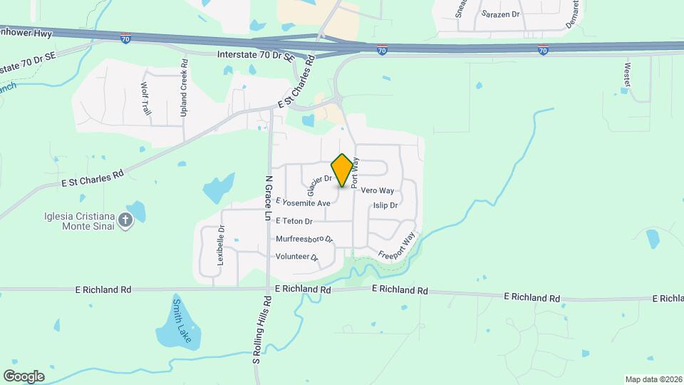 420 N Shiloh Ave Map and Location Details