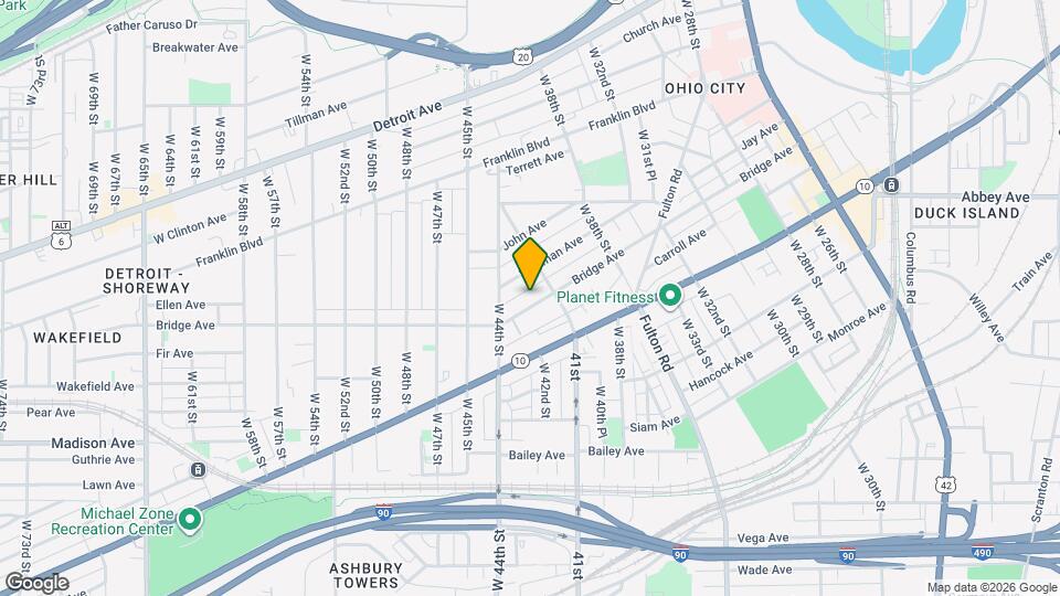 4208 Bridge Ave Map and Location Details