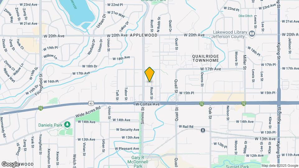 11539 W 16th Ave Map and Location Details