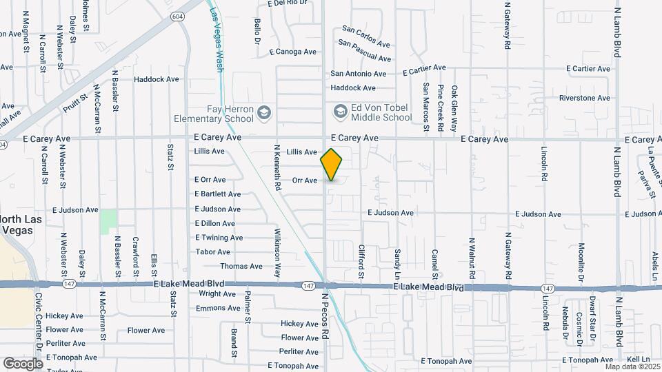 2260 N Pecos Rd Map and Location Details