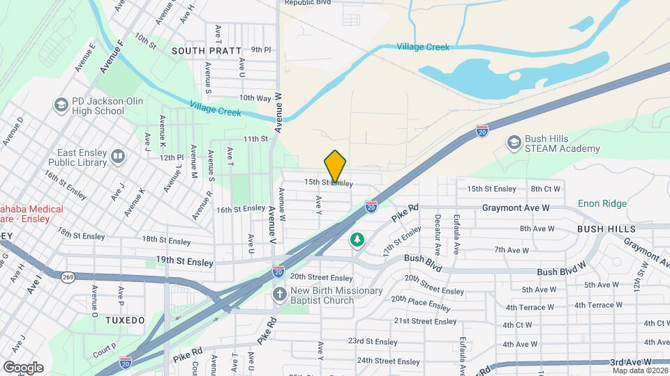 2521 15th St Ensley Map and Location Details