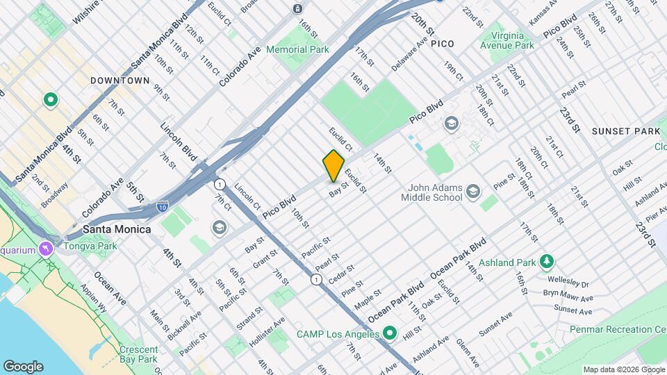 1131 Bay Street, Unit Unit A Map and Location Details