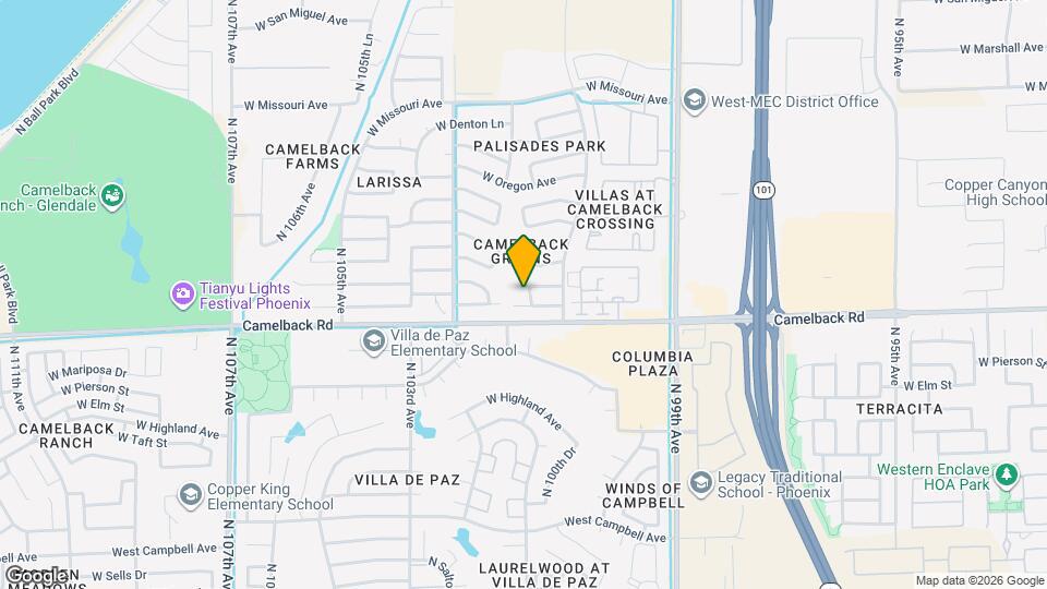 5028 N 102nd Ave Map and Location Details