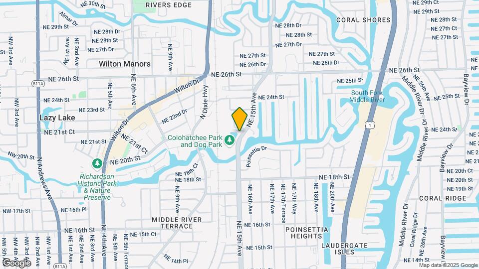 2019-2023 NE 15th Ave Map and Location Details
