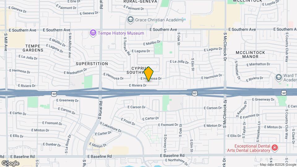 1234 E Riviera Dr Map and Location Details