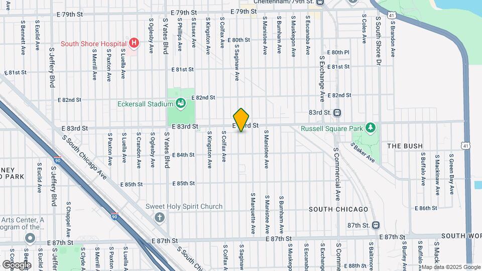 8321 S Saginaw Ave Map and Location Details