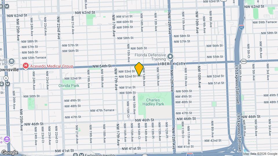 1436 NW 52nd St Mapa y Detalles de la Ubicación