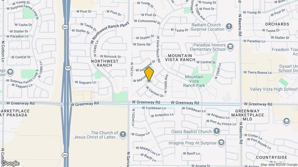 16063 W Saguaro Ln Mapa y Detalles de la Ubicación