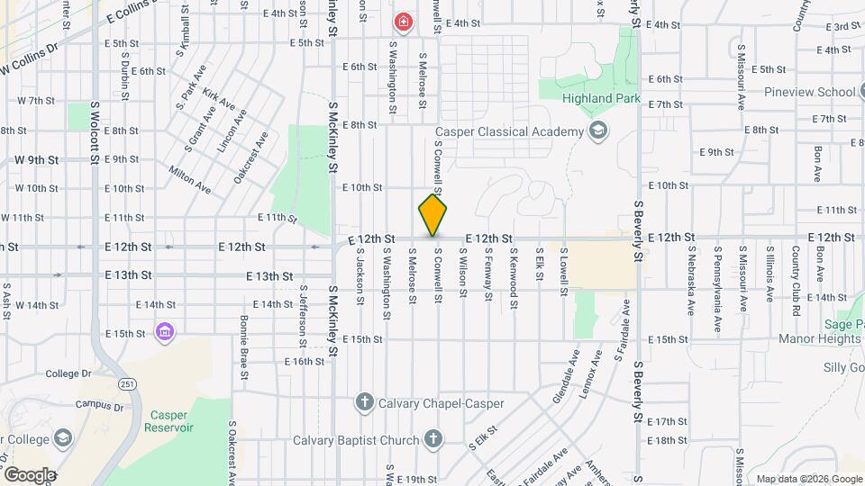 1200 S Conwell St Map and Location Details