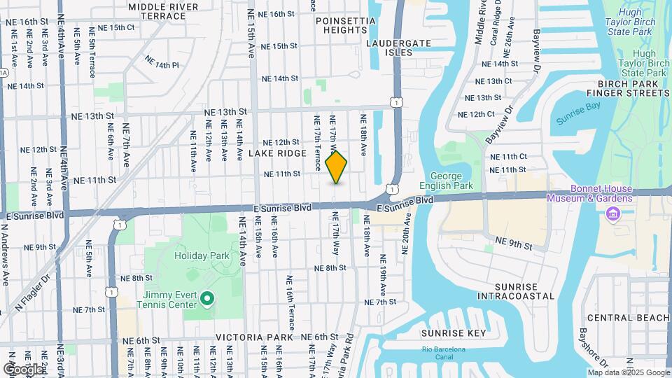1030 NE 17th Way Mapa y Detalles de la Ubicación