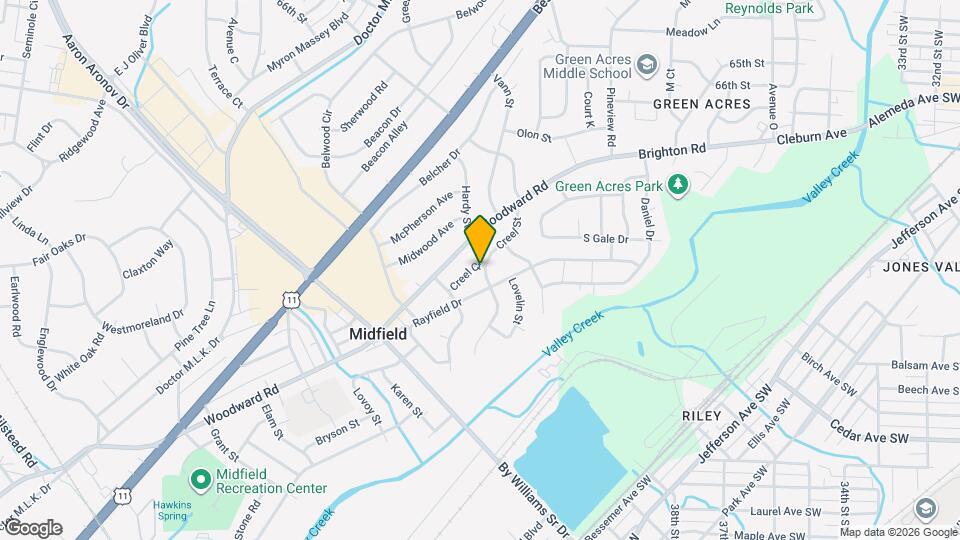 1365 Creel St Map and Location Details