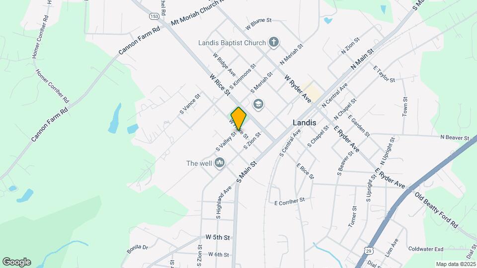 213 W Hoke St Map and Location Details