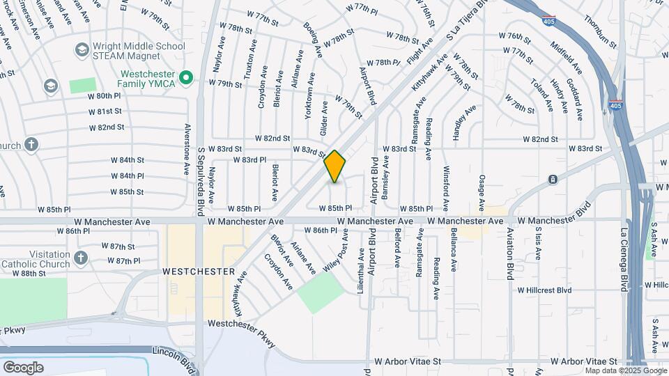 8412 Glider Ave Map and Location Details