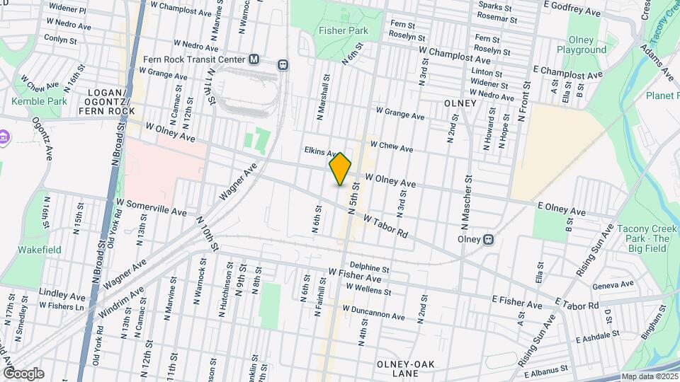 5515 N Fairhill St Mapa y Detalles de la Ubicación