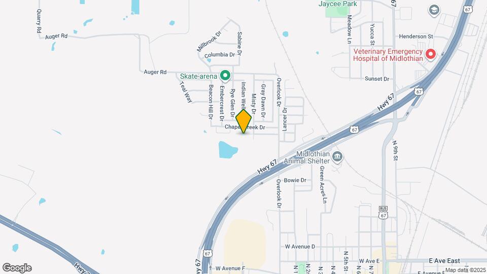 1214 Crooked Creek Ct Map and Location Details