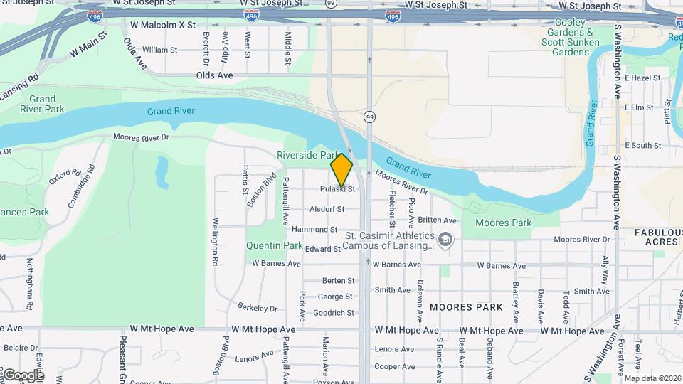 1207 Pulaski St Mapa y Detalles de la Ubicación