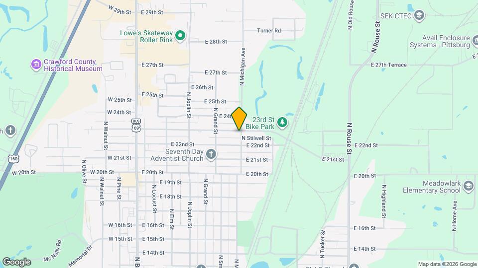 544 E 23rd St Map and Location Details