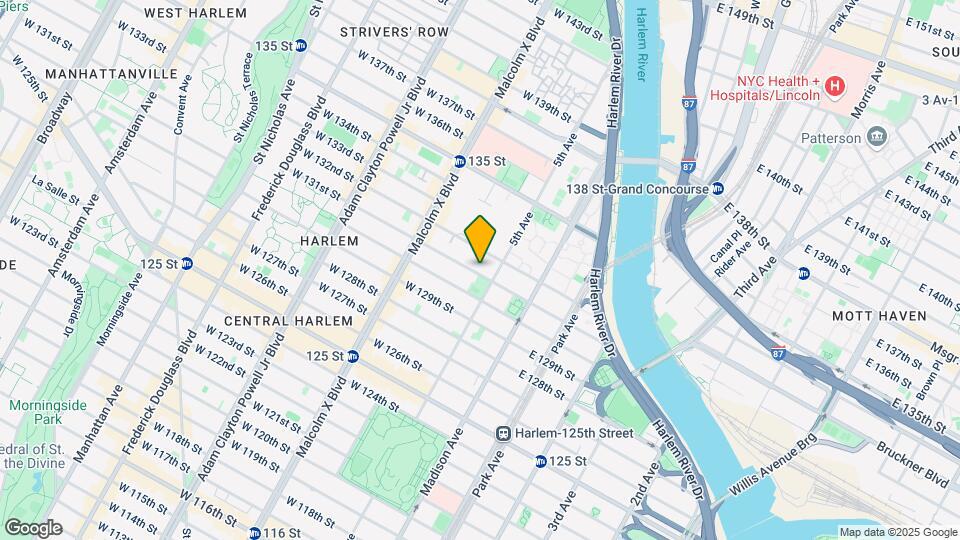 5 W 131st St Mapa y Detalles de la Ubicación